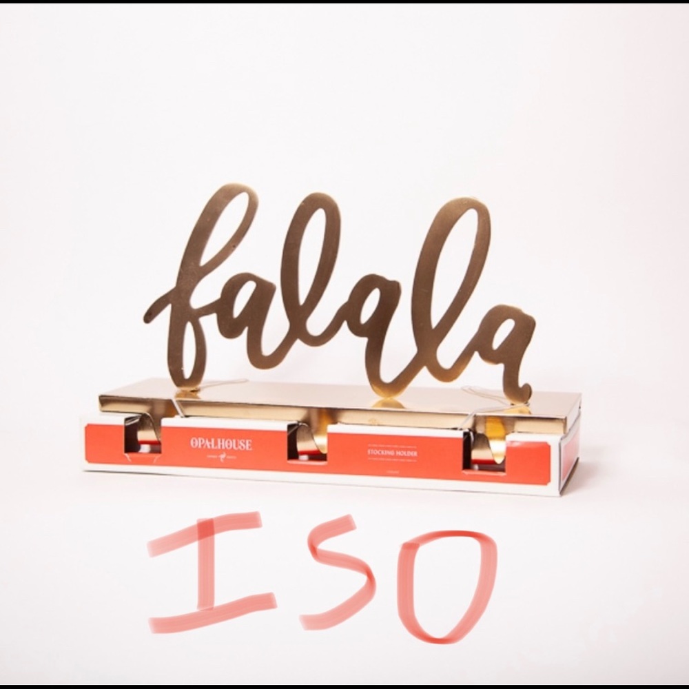 ISO - opal house stocking holder - falala